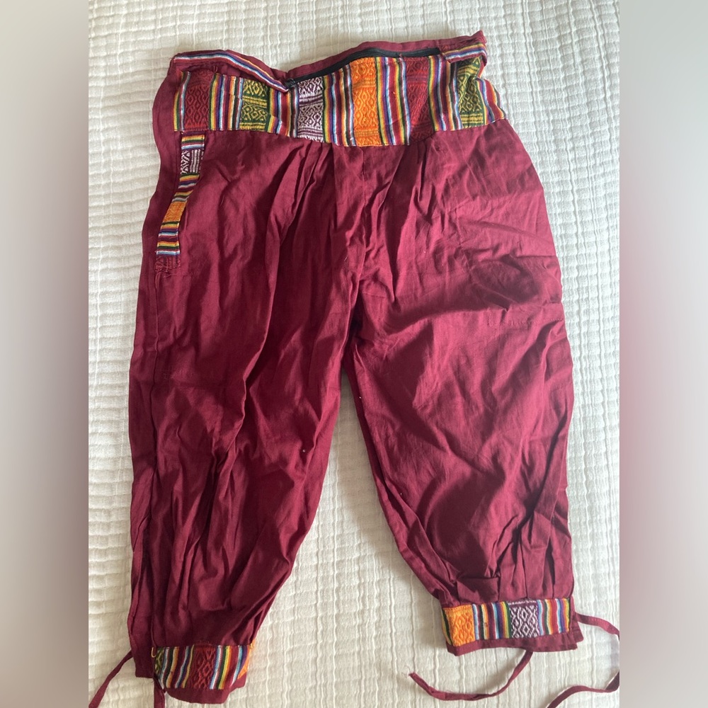 Hippie pants with zipper pocket